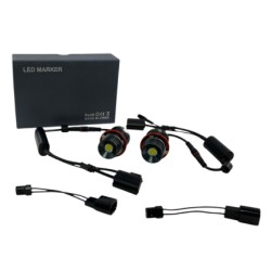 40W led για γνήσια angel eyes για BMW E39 / E60 / E53 X5 / E65 / E87 / E63 - λευκό χρώμα - 2τμχ.