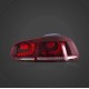 Πίσω φανάρια led Vw Golf 6 (2008-2014) GTI / R design με τρέχουμενο φλας, κόκκινα - σετ 2τμχ.