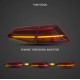 Πίσω φανάρια led Vw Golf 7 / 7.5 GTI / R design (2014-2021) με τρέχουμενο φλας, κόκκινα - σετ 2τμχ.