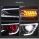 Φανάρια εμπρός Vw Polo (2009-2017) led μαύρα, χωρίς λάμπες (D2S) - σετ 2τμχ.