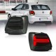 Πίσω φανάρια led Vw Polo (2009-2017) GTI / R design με τρέχουμενο φλας, φιμέ- σετ 2τμχ.