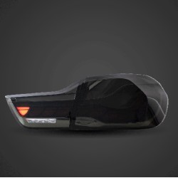 Πίσω φανάρια led BMW F32 / F33 / F36 / F82 / F83 (2014-2020) GTS design με τρέχουμενο φλας, φιμέ - σετ 2τμχ.