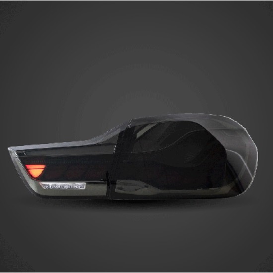 Πίσω φανάρια led BMW F32 / F33 / F36 / F82 / F83 (2014-2020) GTS design με τρέχουμενο φλας, φιμέ - σετ 2τμχ.