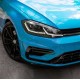 Φανάρια εμπρός Vw Golf 7.5 (2018-2021) led Silver line design, μαύρα, χωρίς λάμπες (D2S/H7) - σετ 2τμχ.