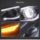 Φανάρια εμπρός Ford Focus (2015-2018) led μαύρα, χωρίς λάμπες (D2S) - σετ 2τμχ.