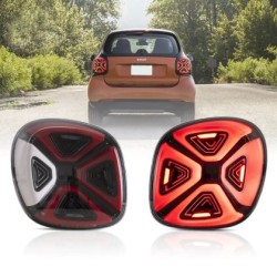 Πίσω φανάρια led για SMART W453 (2015-2019) Fortwo / Forfour κόκκινα  - σετ 2τμχ.