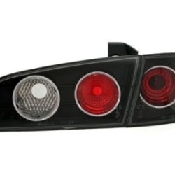 Πίσω φανάρια για Seat Ibiza 6L  (2002-2008) sedan / hatchback  - μαύρα - σετ 2τμχ.