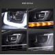 Φανάρια εμπρός Vw Golf 6 (2008-2014) led Demon Eyes design, μαύρα, χωρίς λάμπες (D2S) - σετ 2τμχ.