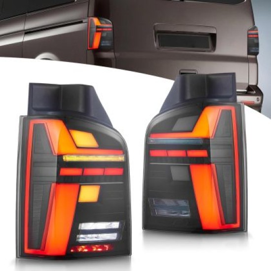 Πίσω φανάρια led Vw Transporter T5 (2010-2014) με τρέχουμενο φλας - σετ 2τμχ.