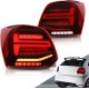 Πίσω φανάρια led Vw Polo (2009-2017) GTI / R design με τρέχουμενο φλας, κόκκινα - σετ 2τμχ.