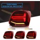 Πίσω φανάρια led Vw Polo (2009-2017) GTI / R design με τρέχουμενο φλας, κόκκινα - σετ 2τμχ.