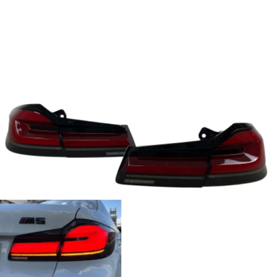 Πίσω φανάρια led BMW G30 (2017-2020) - facelift design smoke