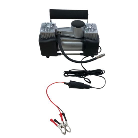 Κομπρεσέρ αέρος αυτοκινήτου με μανόμετρο , κουτί και αξεσουάρ - 12V 23A , 150 PSI - 1 τμχ.
