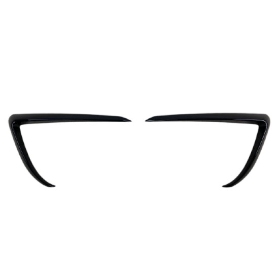 Πρόσθετα εμπρός προφυλακτήρα γύρω από τα προβολάκια για Tesla Model 3 (2017-2022) Aero Style - μαύρα γυαλιστερά