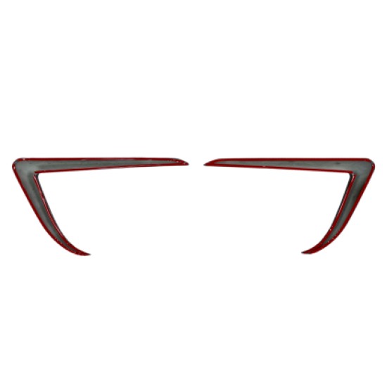 Πρόσθετα εμπρός προφυλακτήρα γύρω από τα προβολάκια για Tesla Model 3 (2017-2022) Aero Style - μαύρα γυαλιστερά