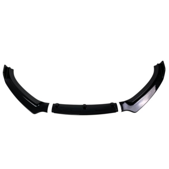 Spoiler εμπρός προφυλακτήρα για Audi A4 B8 (2008-2012) - μαύρο γυαλιστερό