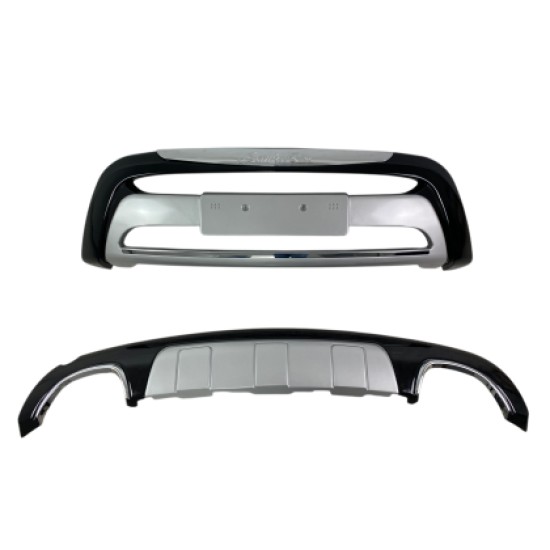 Bull - bar Hyundai Santa Fe (2010-2012) - μαύρα - σετ εμπρός και πίσω Bull - bar Hyundai Santa Fe (2010-2012) - μαύρα - σετ εμπρός και πίσω