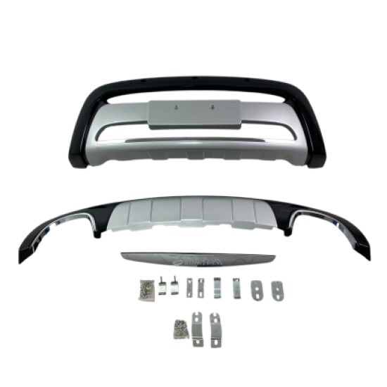 Bull - bar Hyundai Santa Fe (2010-2012) - μαύρα - σετ εμπρός και πίσω Bull - bar Hyundai Santa Fe (2010-2012) - μαύρα - σετ εμπρός και πίσω
