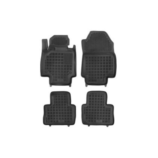 Λαστιχένια πατάκια Toyota RAV4 (2018+) with manual gearbox, 4x4 (AWD), 2x4 (FWD) τύπου σκαφάκι - 4τμχ., Rezaw Plast