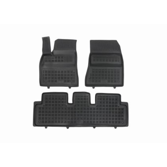 Λαστιχένια πατάκια Tesla Model 3 (2023+) with heat pump, RWD τύπου σκαφάκι - 3τμχ., Rezaw Plast