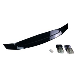 Αεροτομή οροφής universal 78cm με τρίτο στοπ και μήκος εγκατάστασης 65cm - μαύρη γυαλιστερή