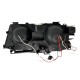 Φανάρια εμπρός BMW E46 sedan (1998-2001) - μαύρα με led angel eyes, χωρίς λάμπες (Η7) - σετ 2τμχ.