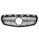 Μάσκα Mercedes W176 A-Class (2013-2015) - Diamond design, μάυρη με πλαίσιο χρωμίου
