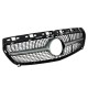 Μάσκα Mercedes W176 A-Class (2013-2015) - Diamond design, μάυρη με πλαίσιο χρωμίου