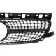 Μάσκα Mercedes W176 A-Class (2013-2015) - Diamond design, μάυρη με πλαίσιο χρωμίου