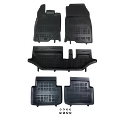 Λαστιχένια πατάκια Peugeot 5008 Hybrid (2024+) 7θεσιο τύπου σκαφάκι - 5τμχ., Rezaw Plast