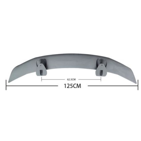 Αεροτομή οροφής universal 131cm και μήκος εγκατάστασης 77.5cm - μαύρη γυαλιστερή