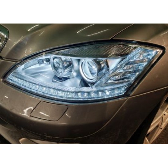 Φανάρια εμπρός Mercedes W221 S-Class (2005-2008) led , με λάμπες (Η1) - σετ 2τμχ.