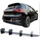 Diffuser προφυλακτήρα Vw Golf 8 R20 Blade - μαύρο γυαλιστερό