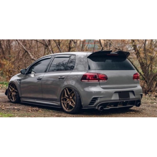 Αεροτομή οροφής Vw Golf 6 GTI / R20 AK Style - μαύρη γυαλιστερή