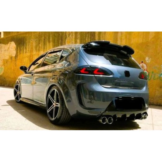 Αεροτομή οροφής Seat Leon (2005-2009) FR Style - μαύρη γυαλιστερή