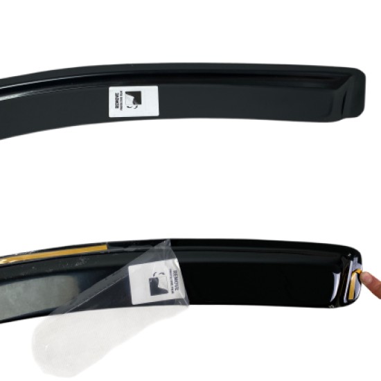 Ανεμοθραύστες Vw Passat B6 / B7 (2005-2014) sedan - 4τμχ. εμπρός και πίσω - μαύρο χρώμα