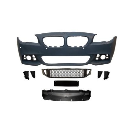 Προφυλακτήρας εμπρός BMW F10 / F11 facelift (2014-2017) - M pack design με ανοίγματα parktronic, με πιτσιλίθρες