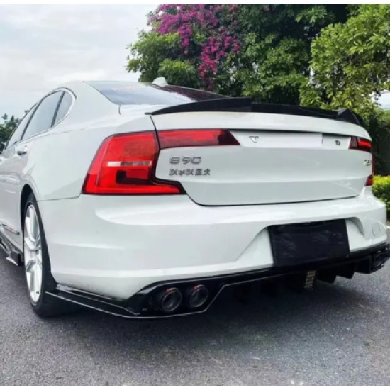 Αεροτομή πορτ-μπαγκάζ Volvo S90 (2020+) - μαύρη γυαλιστερή