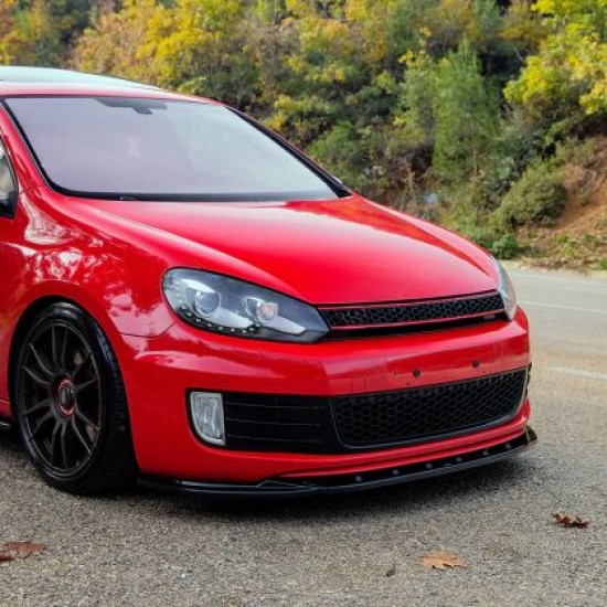 Spoiler προφυλακτήρα Vw Golf 6 GTI - μαύρο γυαλιστερό