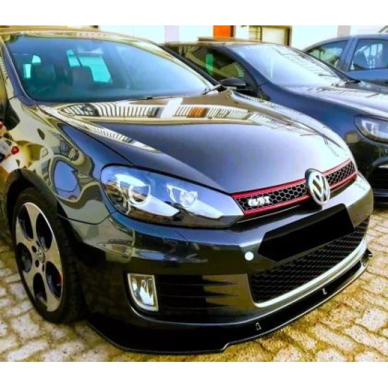 Spoiler εμπρός προφυλακτήρα για Volkswagen Golf 6 - μαύρο γυαλιστερό