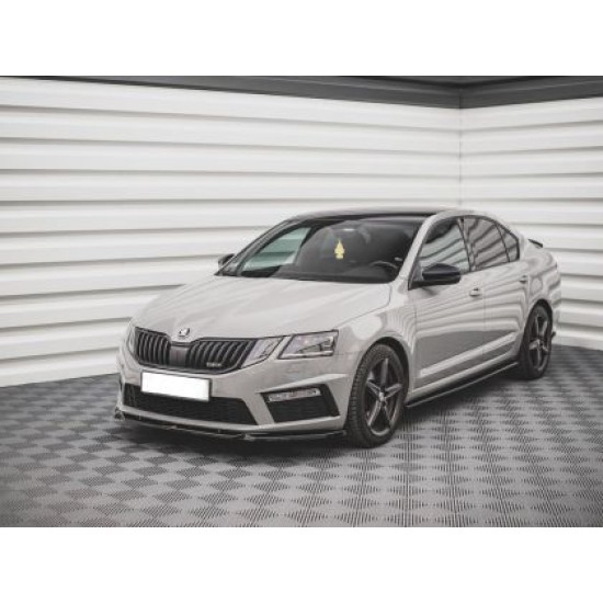 Spoiler προφυλακτήρα Skoda Octavia (2017+) - μαύρο γυαλιστερό