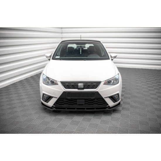 Spoiler προφυλακτήρα Seat Ibiza (2012-2017) 3πορτο FR Style - μαύρο γυαλιστερό