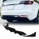 Diffuser προφυλακτήρα Tesla Model 3 (2017-2022) - μαύρο γυαλιστερό
