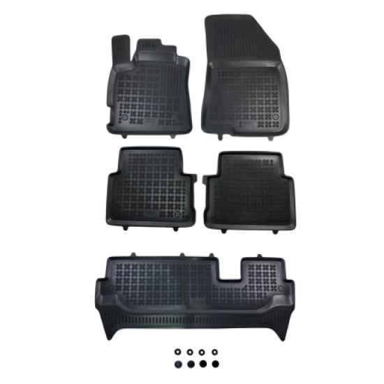Λαστιχένια πατάκια Dacia Jogger / Hybrid (2023+) 7 passenger τύπου σκαφάκι - 4τμχ., Rezaw Plast