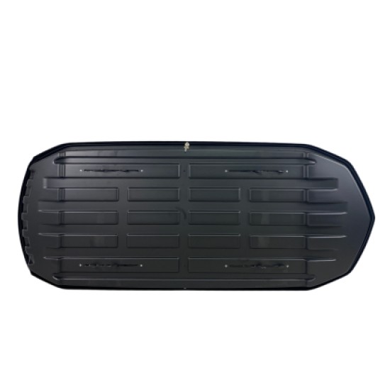 Μπαγκαζιέρα οροφής Junior Strike 199x84x41cm με διπλό άνοιγμα και κλειδί, 480 λίτρα - μαύρη γυαλιστερή