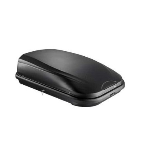 Μπαγκαζιέρα οροφής Junior FL 125x90x34cm με μονόπλευρο άνοιγμα και κλειδί, 320 λίτρα - μαύρη