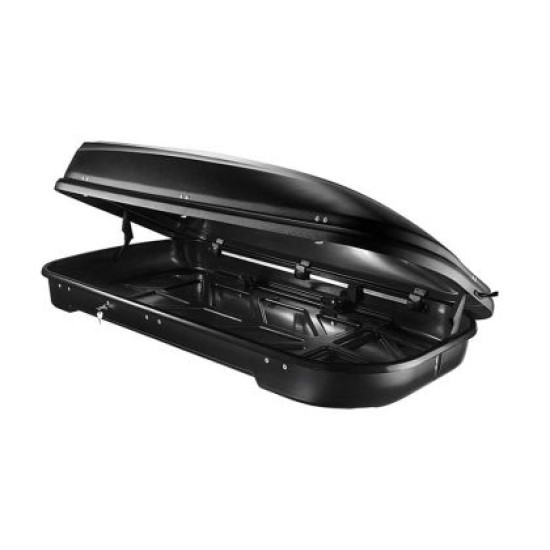 Μπαγκαζιέρα οροφής Junior FL 125x90x34cm με μονόπλευρο άνοιγμα και κλειδί, 320 λίτρα - μαύρη
