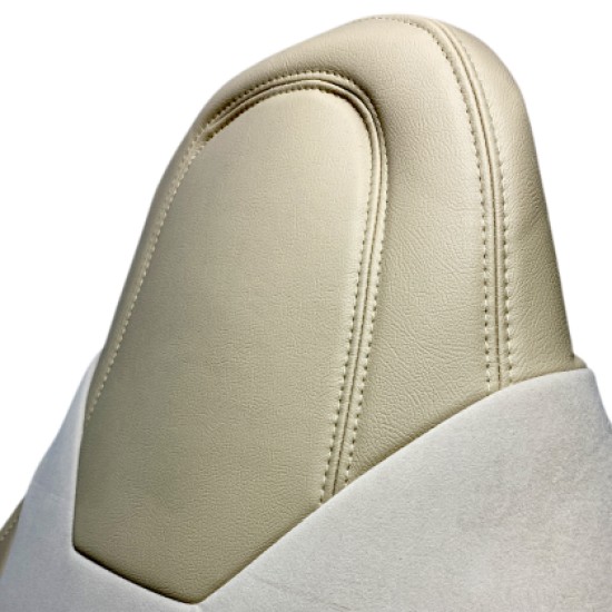3D Δερμάτινα καλύμματα καθισμάτων Fiat Ducato (2018+) τροχόσπιτο μπεζ χρώμα - 2τμχ.