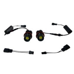Angel eyes BMW E39 / E60 / E53 X5 / E65 / E87 / E63 160W led - λευκό χρώμα, 7000 lumen - 2τμχ.