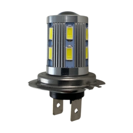 Led λάμπα H7 με 16 led και προτζέκτορα - 1τμχ.